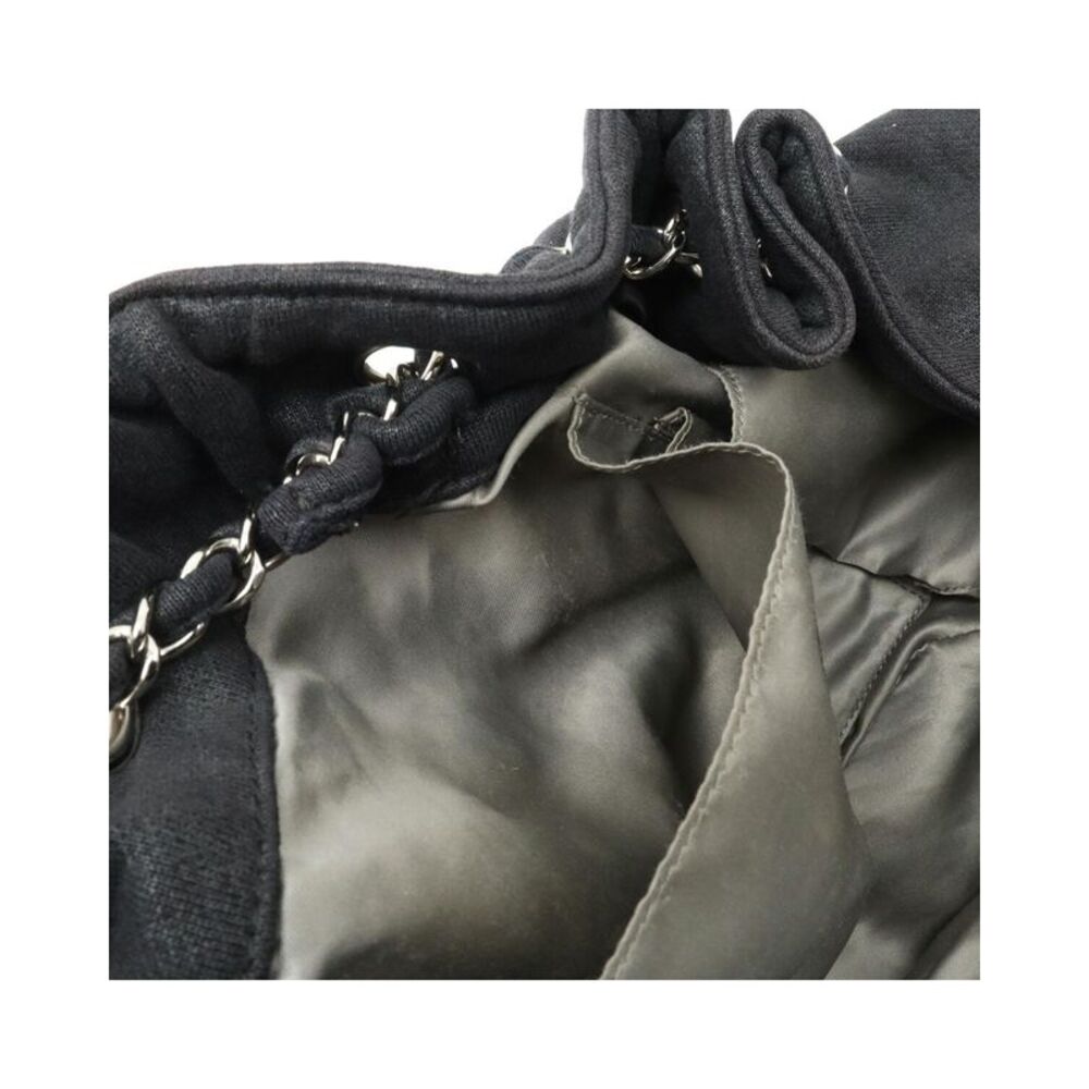 Pre Loved Chanel Cotton Jersey Tote Bag in Very Good Condition - Picture 6 of 8
